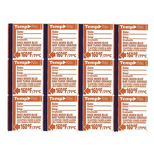 Taylor 8751 TempRite 160°F Dishwasher Test Labels - 24 / PK - Image 3