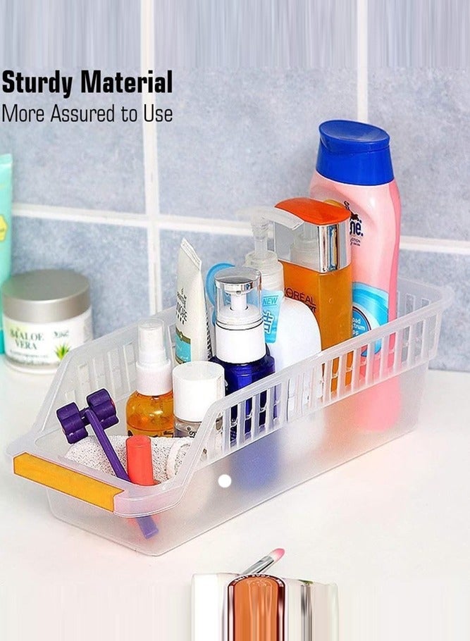 BELLSBERRY 4PCs Clear Stackable Refrigerator Storage Box – Multi-Purpose Food, Beverage & Bathroom Organizer Drawer - Image 3