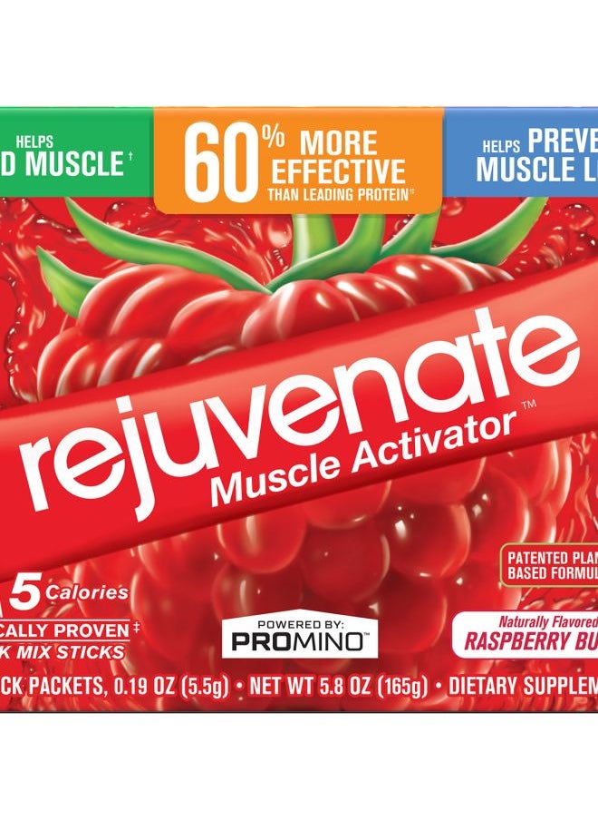 Rejuvenate Rejuvenate Muscle Activator™ Drink Mix Raspberry Burst 30 Stick Packets 0.19 oz (5.5 g) Each 