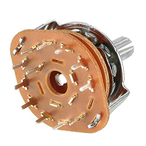 YXQ Split Shaft AC 125V 0.3A 250V 0.6A 1 Pole 12 Positions Rotary Switch,2Pcs - Image 2