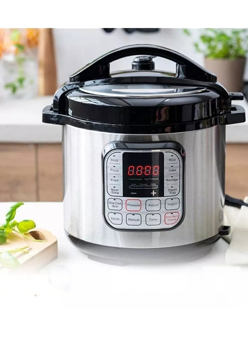 Generic Intelligent electric pressure cooker with 10 levels of safety protection, multifunctional and removable stainless steel inner pot for fast, safe and versatile cooking.  - Image 1