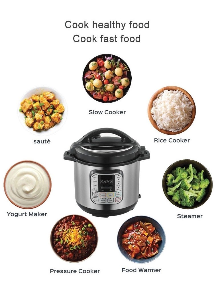 Generic Intelligent electric pressure cooker with 10 levels of safety protection, multifunctional and removable stainless steel inner pot for fast, safe and versatile cooking.  - Image 4