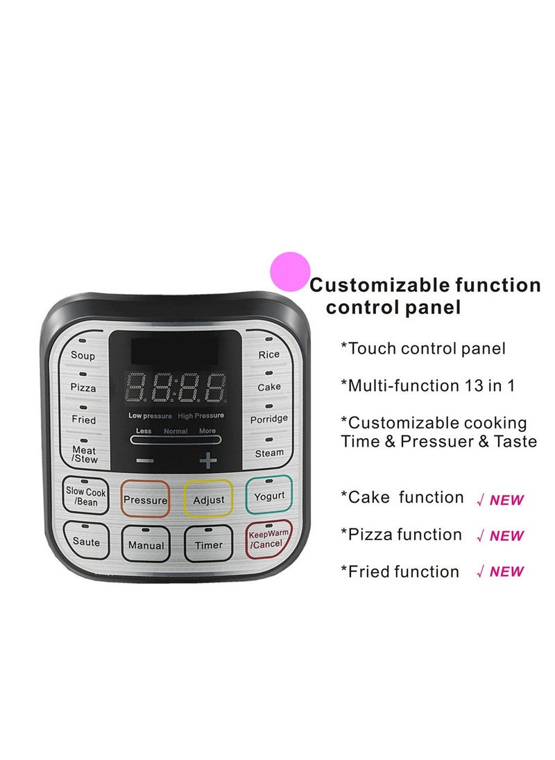 Generic Intelligent electric pressure cooker with 10 levels of safety protection, multifunctional and removable stainless steel inner pot for fast, safe and versatile cooking.  - Image 5