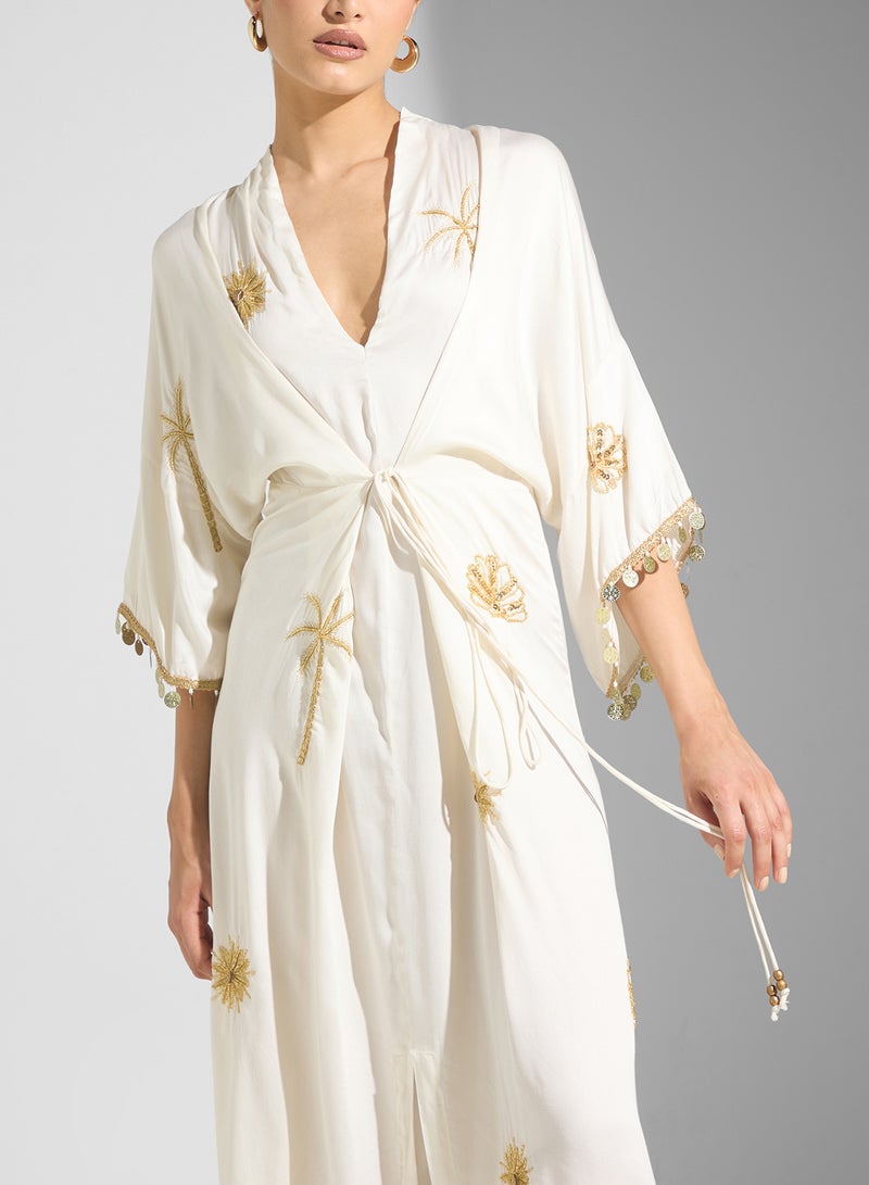 Hope & Ivy Embroidered Kimono Dress  - Image 3