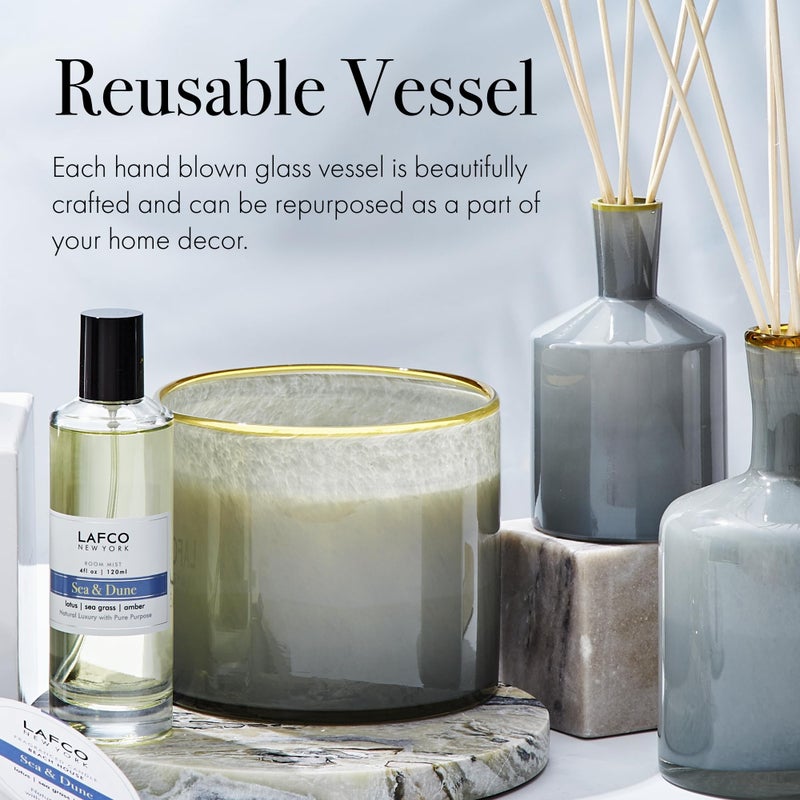 لافكو نيو يورك Lafco Beach House 3-wick Candle Sea & Dune  - Image 5