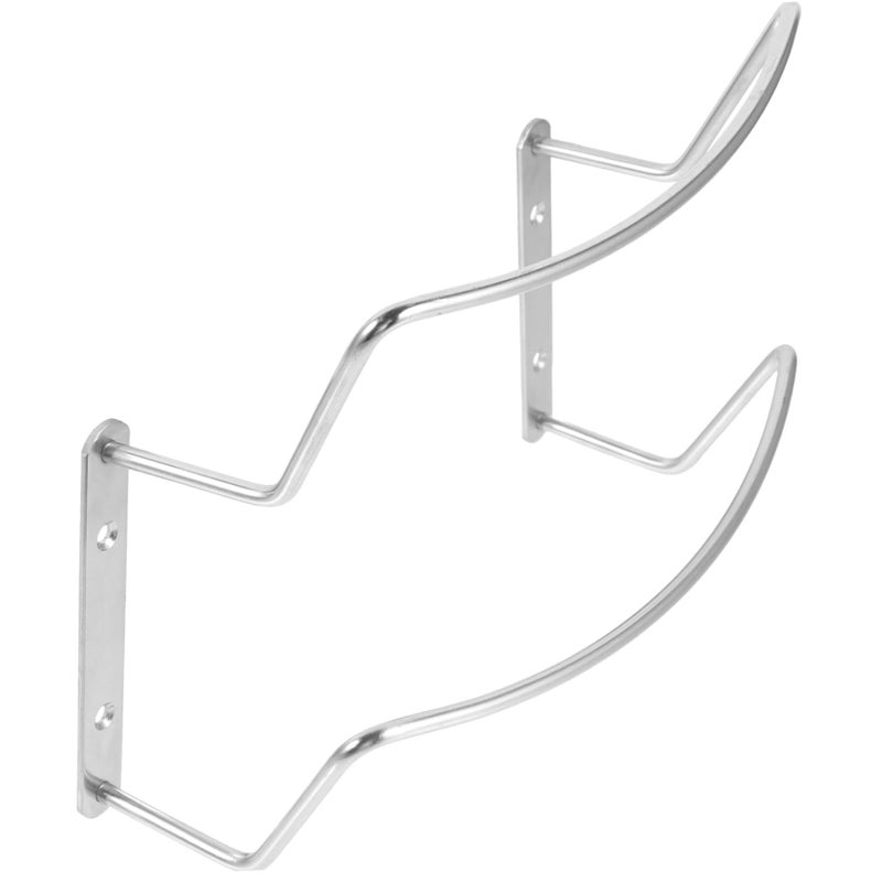 Stainless Steel Wall Mounted Pot Lid Rack with Slip Design Space Saving Kitchen Organizer - Image 2