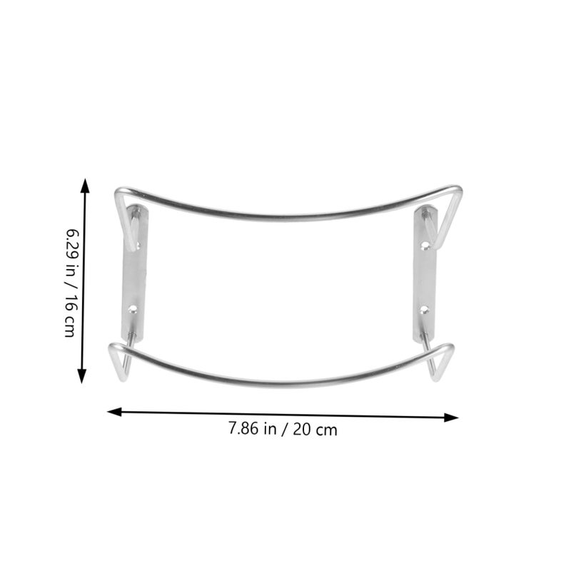 Stainless Steel Wall Mounted Pot Lid Rack with Slip Design Space Saving Kitchen Organizer - Image 4
