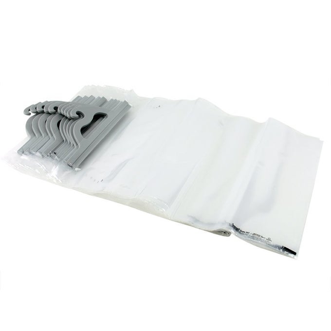 HANGING STORAGE BAGS 10PACK OF 14 X 21INCH CLEAR PLASTIC BAGS FOR CLASSROOM LIBRARY AND PHARMACY USE