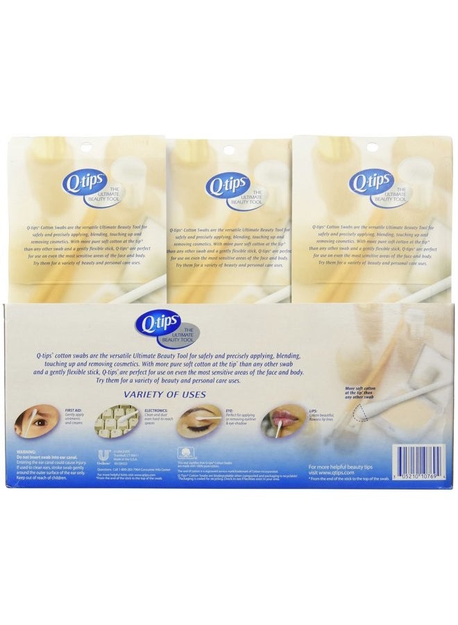 Q-tips Cotton Swabs 3 Packs of 625 Count Q-tips Total 1875 Q-tips Cotton Swabs Cos-10 - Image 2