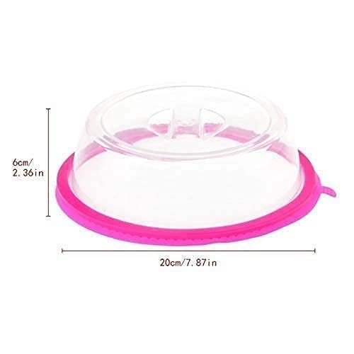 Upkaranwale Transparent Microwave Heating Silicone Fresh-Keeping Cover Refrigerator Fresh-Keeping Film Sealed Food Bowl Cover (Pack Of 1) - Image 2
