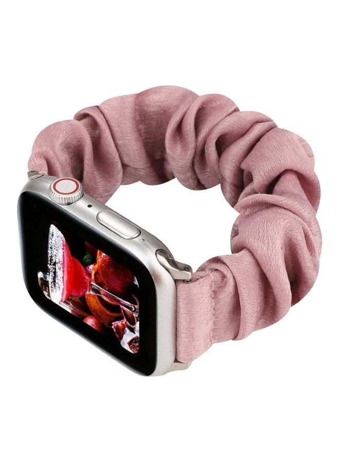 NIBEMINENT Replacement Watchband for Apple Watch Series 7/6/5/4/3/2/1/SE 42/44/45mm Light Red - Image 5