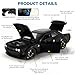 FRJV Car Toys for Boys 124 Diecast Cars Hellcat SRT Collectibles Model KitPull Back Metal Toy Car with Lights and SoundsToy Cars for Boys Age 47Black - Image 4