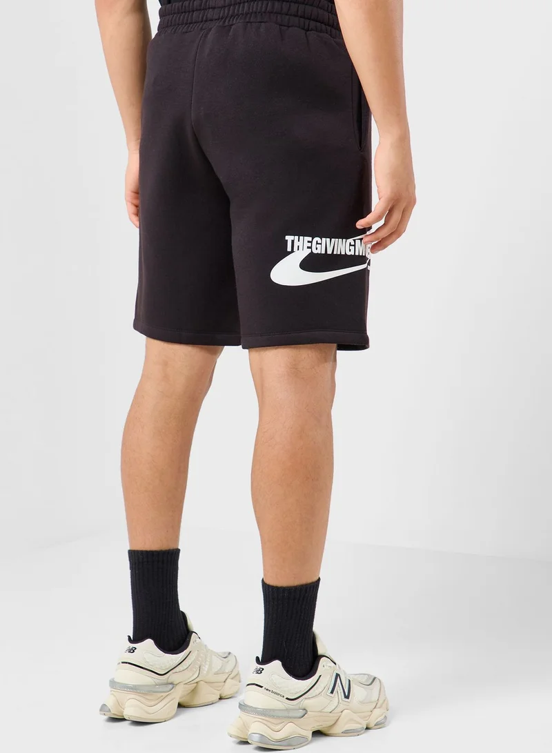 The Giving Movement Space Printed Shorts