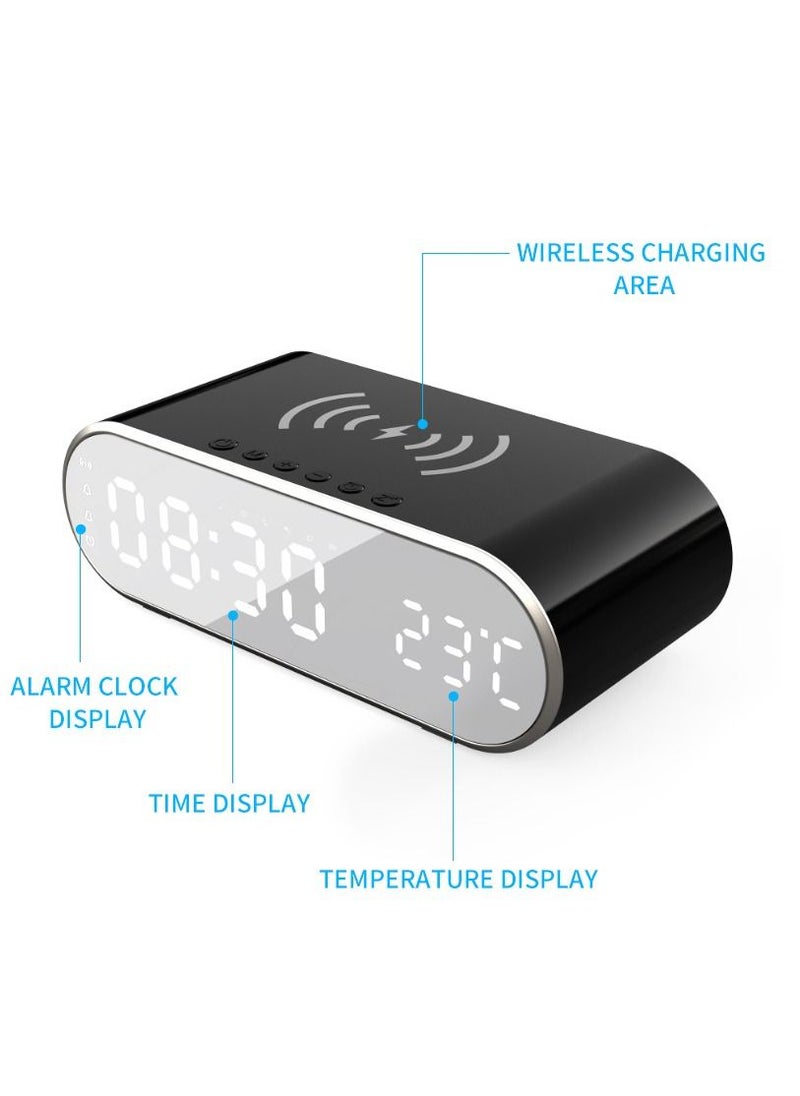 oem - Digital Alarm Clock with Wireless Charging,15W Fast Wireless Charger Station for Phone - Image 1