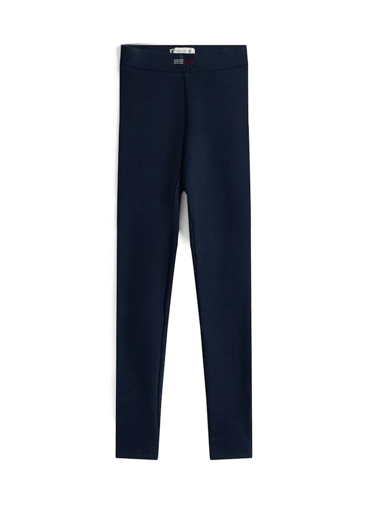 Tommy Hilfiger Blue Kids Flag Rhine Stone Legging for Men | Best Price UAE