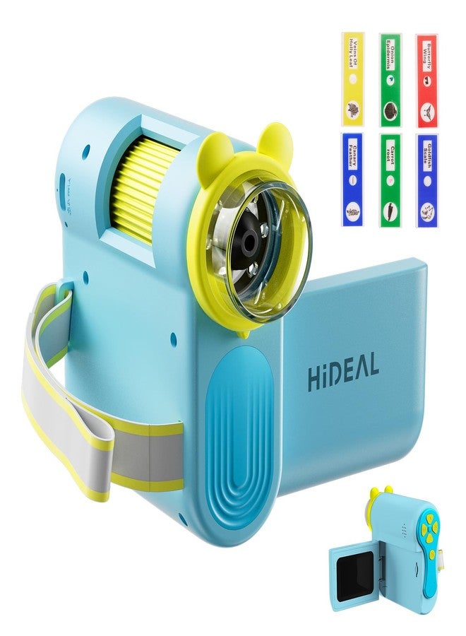 Hideal HP60 IPS Microscope for Kids: [Auto On & Off] [3-in-1] 2" Portable Handheld Microscope Miniscope, Pocket Mini Scope Educational Science Kit, Birthday Gifts for Kids, PC View, Blue - Image 1