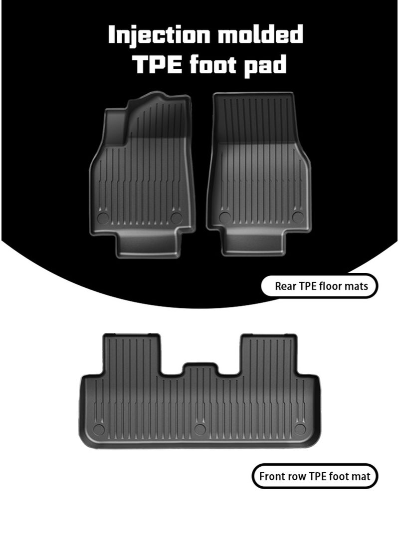 Car mat, suitable for Tesla ModelY car mat, 3D customized, 2025 model, TPE all-weather wear-resistant, anti-slip, easy to clean, high-grade mat. - Image 2