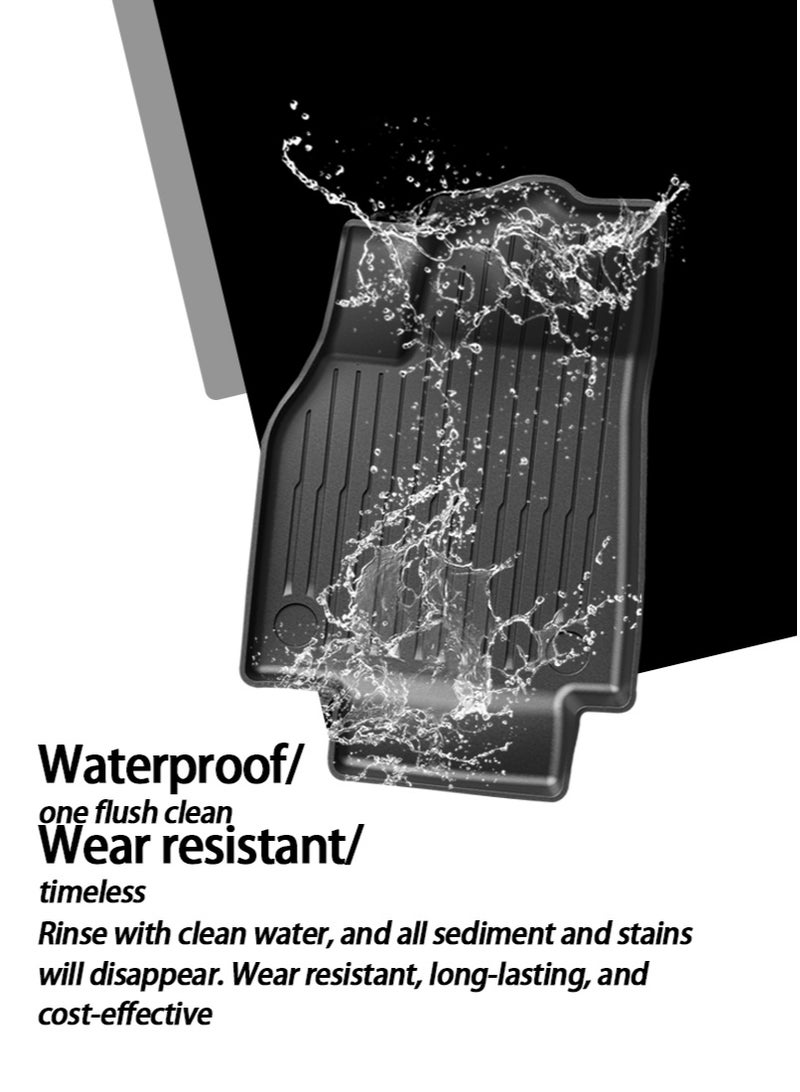 Car mat, suitable for Tesla ModelY car mat, 3D customized, 2025 model, TPE all-weather wear-resistant, anti-slip, easy to clean, high-grade mat. - Image 5