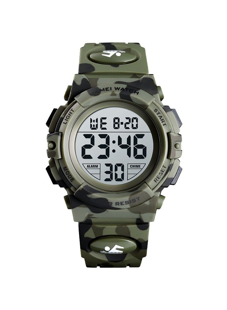 سكمي ساعة رقمية رياضية خارجية متعددة الوظائف مزودة بإضاءة LED ملونة ومموهة - Image 4