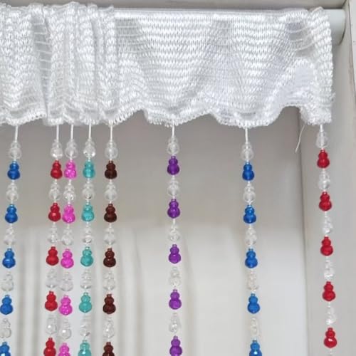 ave split Beaded Curtain Doorways Star Acrylic Hanging Door Beads String Curtains Tassel Room Divider Screen Decor for Doorway Window Living Room Wedding 055hl (Colorfull) - Image 5