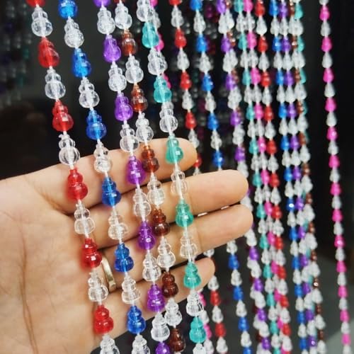 ave split Beaded Curtain Doorways Star Acrylic Hanging Door Beads String Curtains Tassel Room Divider Screen Decor for Doorway Window Living Room Wedding 055hl (Colorfull) - Image 3