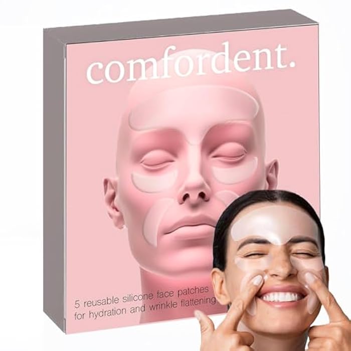Comfordent Reusable Silicone Face Patches for Forehead & Fine Lines Overnight Repair - Image 2