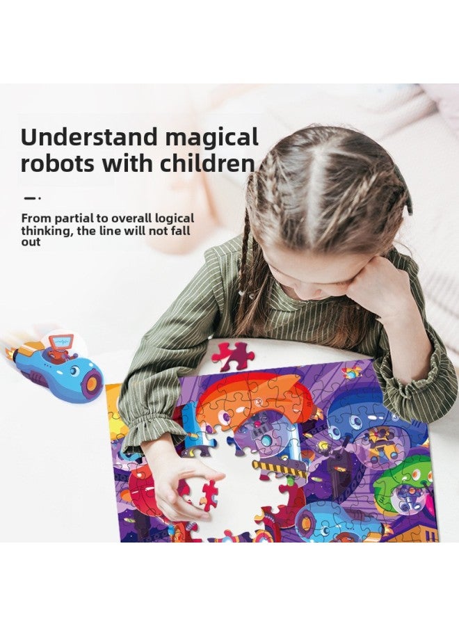 Ancient Original Mechanical Spacecraft Boxed Puzzle 100 Pieces Baby Early Childhood Education And Intelligence Puzzle Toy Game-Color:100 1054 For Mid-Autumn Festival - Image 5