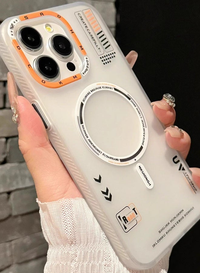 Magnetic Case for iPhone 13 Pro Max Compatible with MagSafe Slim Protective Translucent Matte Phone Cover Matte White - Image 4