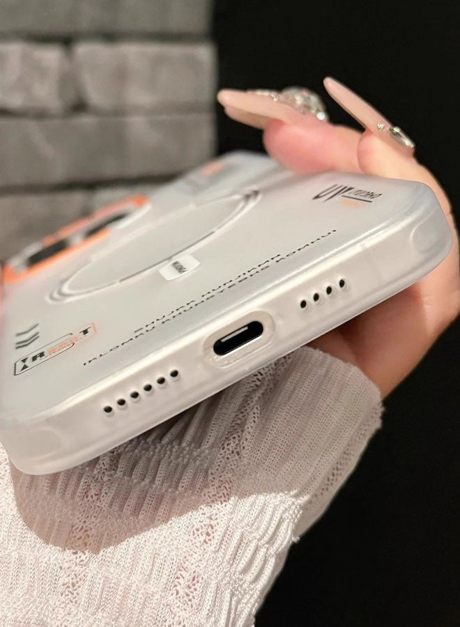 Magnetic Case for iPhone 13 Pro Max Compatible with MagSafe Slim Protective Translucent Matte Phone Cover Matte White - Image 3