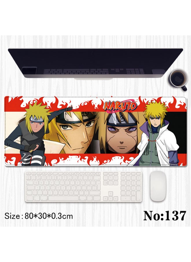 Generic - Ninja Animation Kakashi Mouse Pad Huoying Hongyun Naruto Sasuke Long Office Computer Keyboard Desk Pad-Color:Mouse Pad-Pattern:6 - Image 1