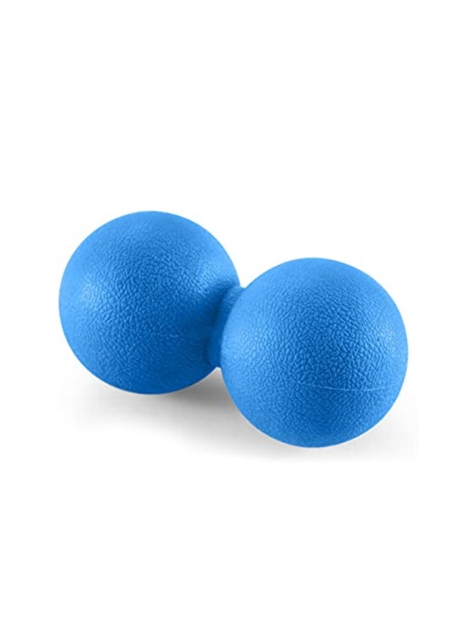 Nariele Beauenty Peanut Massage Ball Yoga Roller,Double Lacrosse Massage Ball  Mobility Ball for Physical Therapy - Deep Tissue Massage Tool for Myofascial Release, Muscle Relaxer, Acupoint Massage (Blue)