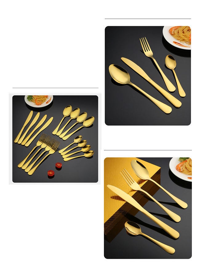 16-Piece Gold Plated Stainless Steel Flatware Cutlery Set Utensils For Kitchen 23cm - pzsku/Z876463559C0EE16DD5F9Z/45/_/1687335620/55142f8e-8188-4d60-99f3-22e5f864e10e