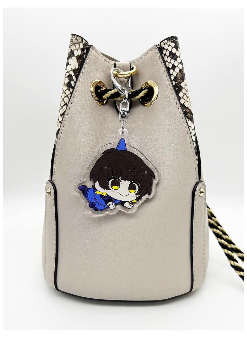 YJacuing Anime Blue Lock Chibi Cute Acrylic Keychain Hanging Ornament - Image 3