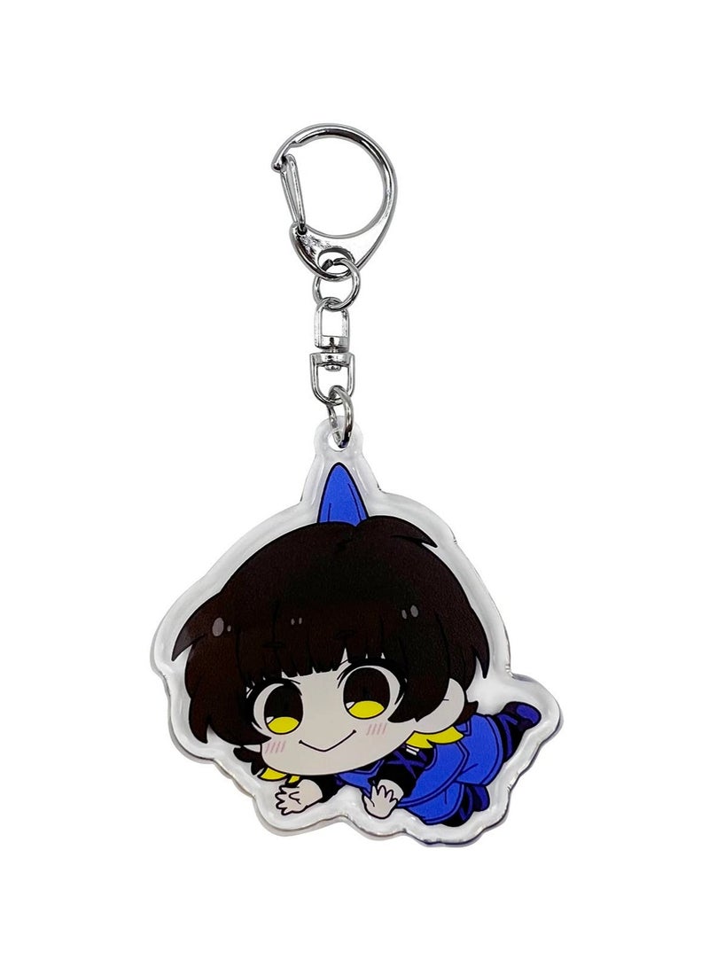 YJacuing Anime Blue Lock Chibi Cute Acrylic Keychain Hanging Ornament - Image 1