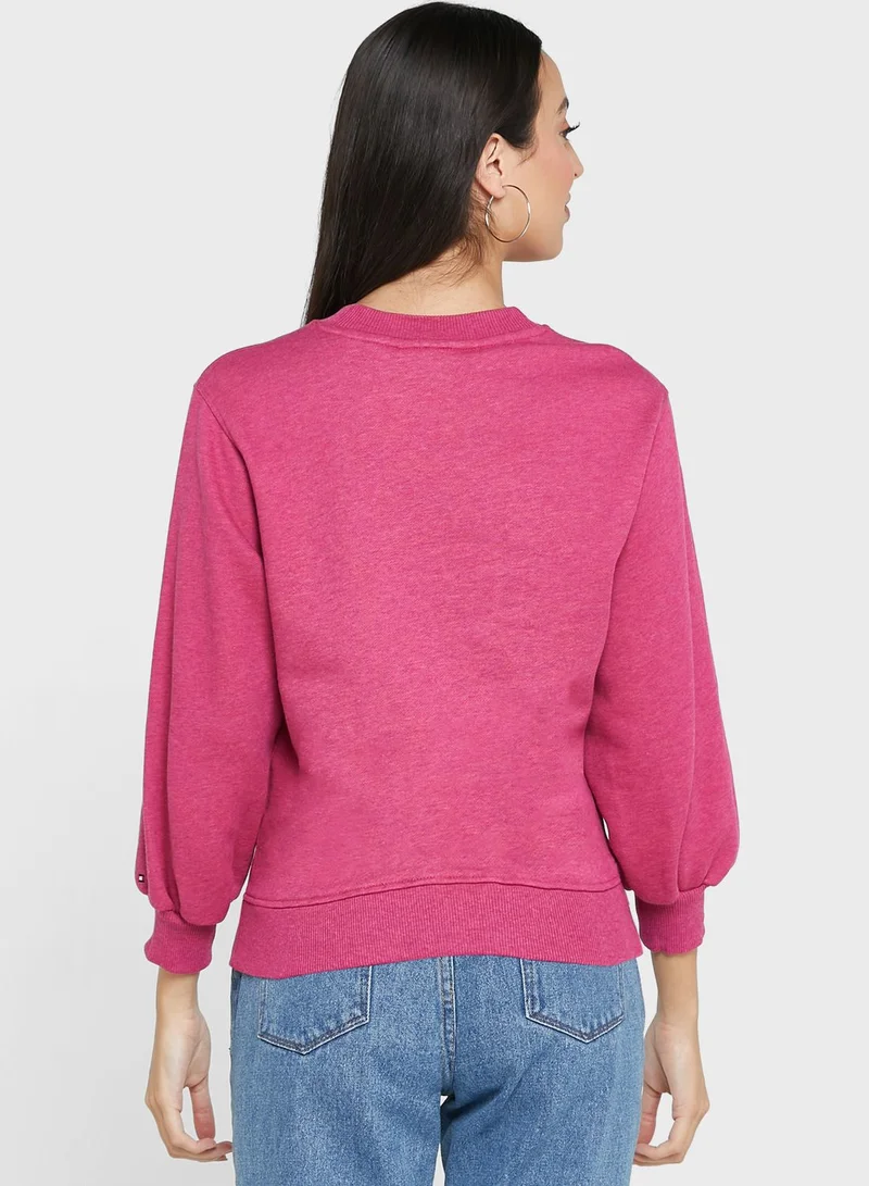 TOMMY HILFIGER Round Neck Graphic Sweatshirt