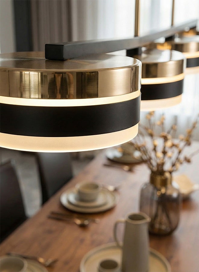 BUY4LESS -  Modern Lighting, Linear chandelier, Light, Mondern Gold & Black Colored linear chandelier, 108x110x48 cm, Suitable for dining room, conference room, kitchen island - Image 3