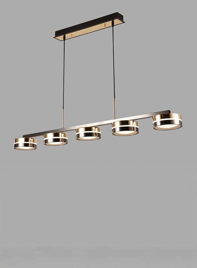 BUY4LESS -  Modern Lighting, Linear chandelier, Light, Mondern Gold & Black Colored linear chandelier, 108x110x48 cm, Suitable for dining room, conference room, kitchen island - Image 1