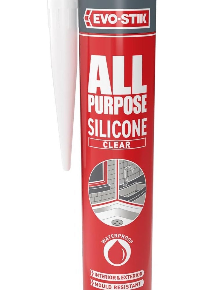 Evo-Stik All Purpose Silicone Sealant - Clear - Image 1
