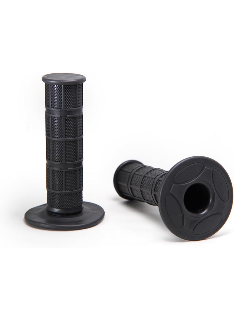 ATRJSZ 7/8" Motorcycle Hand Grips Dirt Bike Grips for CRF YZF WRF KXF KLX Pit-Bike, Soft Rubber Hand Handlebar Grip, Black - Image 1