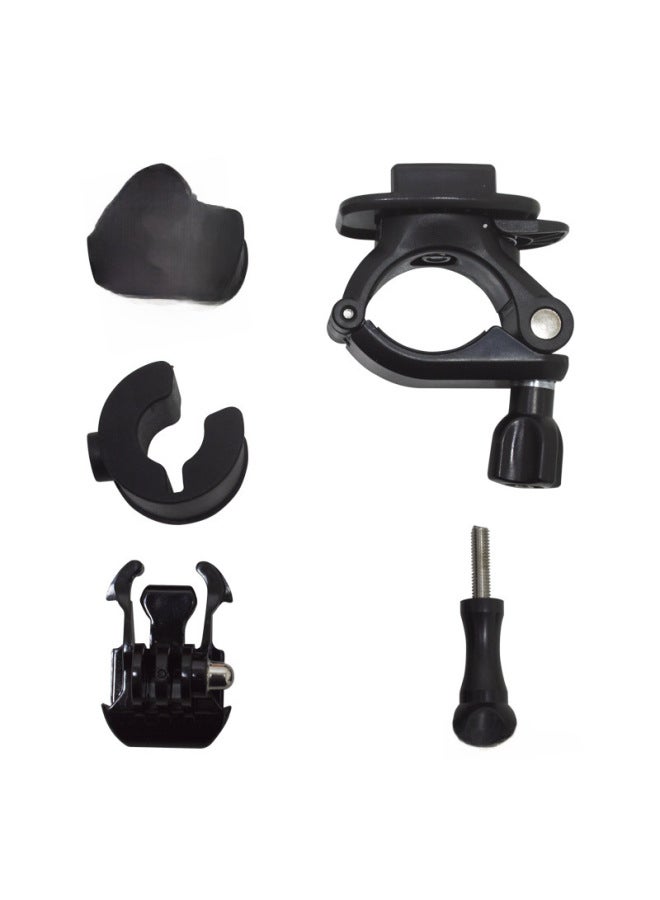 Generic Suitable For Gopro Handle/seat Tube/long Rod Fixing Seat Can Rotate 360 Degrees To Shoot Riding Sports Accessories-Color:Large With Rubber Pad  - Image 2