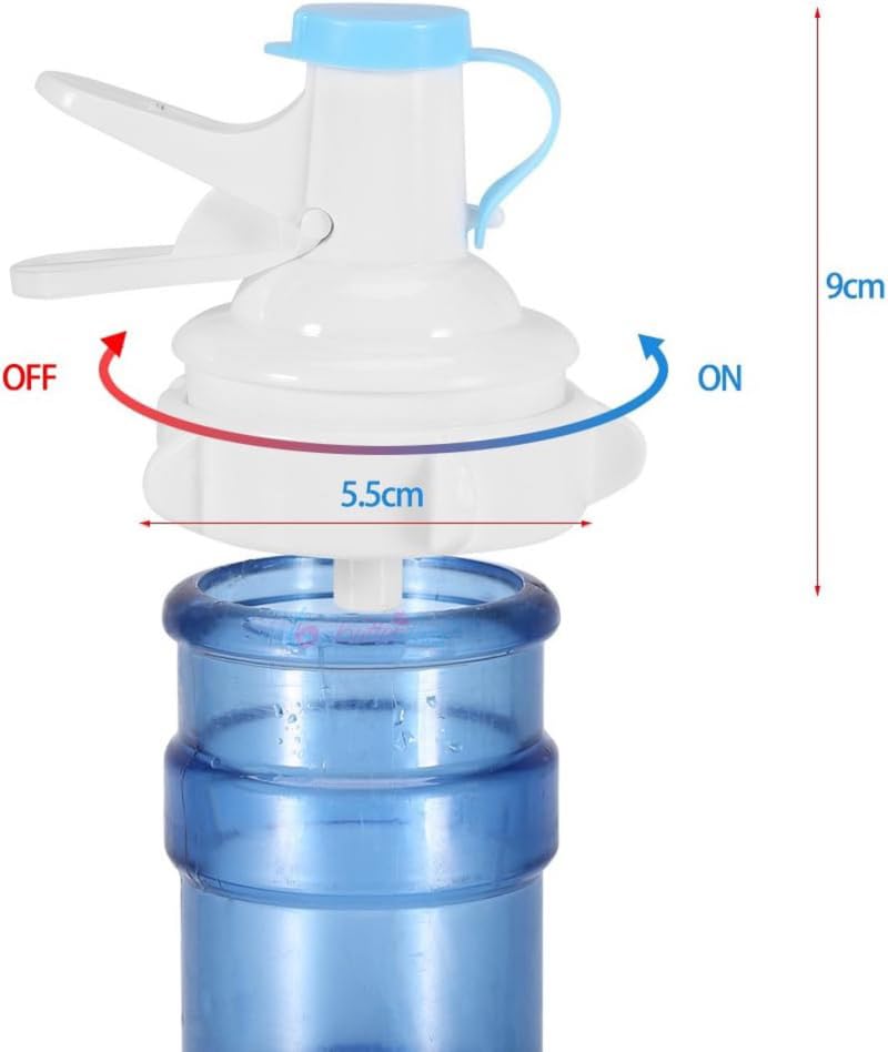 Butterthief Water Dispenser Valve Reusable Water Bucket Jug Plastic Spigot Faucet Nozzle with Dustproof Cap | Water Jug Dispenser Valve | Crown Top for Drinking Water Bottle - Image 4