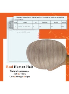 Full Shine I Tip Hair Extensions Pre Bonded Hair Extensions 18 Inch Ash Blonde Highlights Bleach Blonde Itip Human Hair Extensions Fusion Hair Extensions Real Human Hair 50G 50S  - Image 5