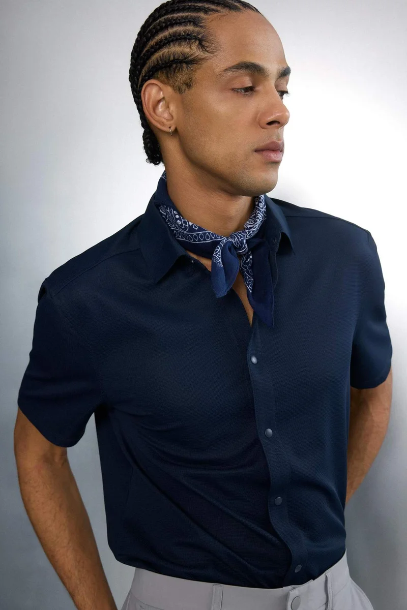 DeFacto Slim Fit Short Sleeve Shirt
