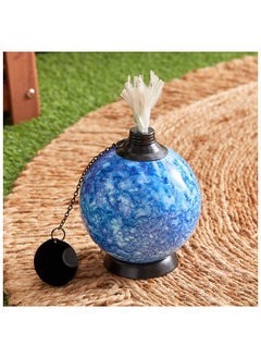 Home Box Eden Decorative Table Glazing Ball with Fibre Glass and Metal Lid 10 x 17.5 x 10 cm  - Image 1