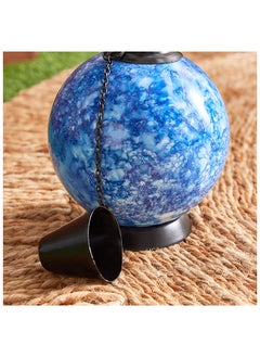 Home Box Eden Decorative Table Glazing Ball with Fibre Glass and Metal Lid 10 x 17.5 x 10 cm  - Image 5