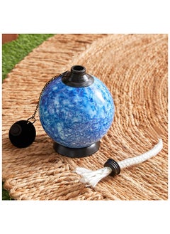 Home Box Eden Decorative Table Glazing Ball with Fibre Glass and Metal Lid 10 x 17.5 x 10 cm  - Image 3