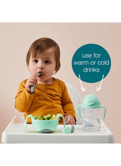 b.box Sippy Cup With Weighted Straw (2-Pack). Drink From Any Angle, Leak Proof, Easy Grip. Bpa Free, Dishwasher Safe. For Babies 6M+ To Toddlers (Cobalt + Bubblegum, 8Oz)  - Image 5