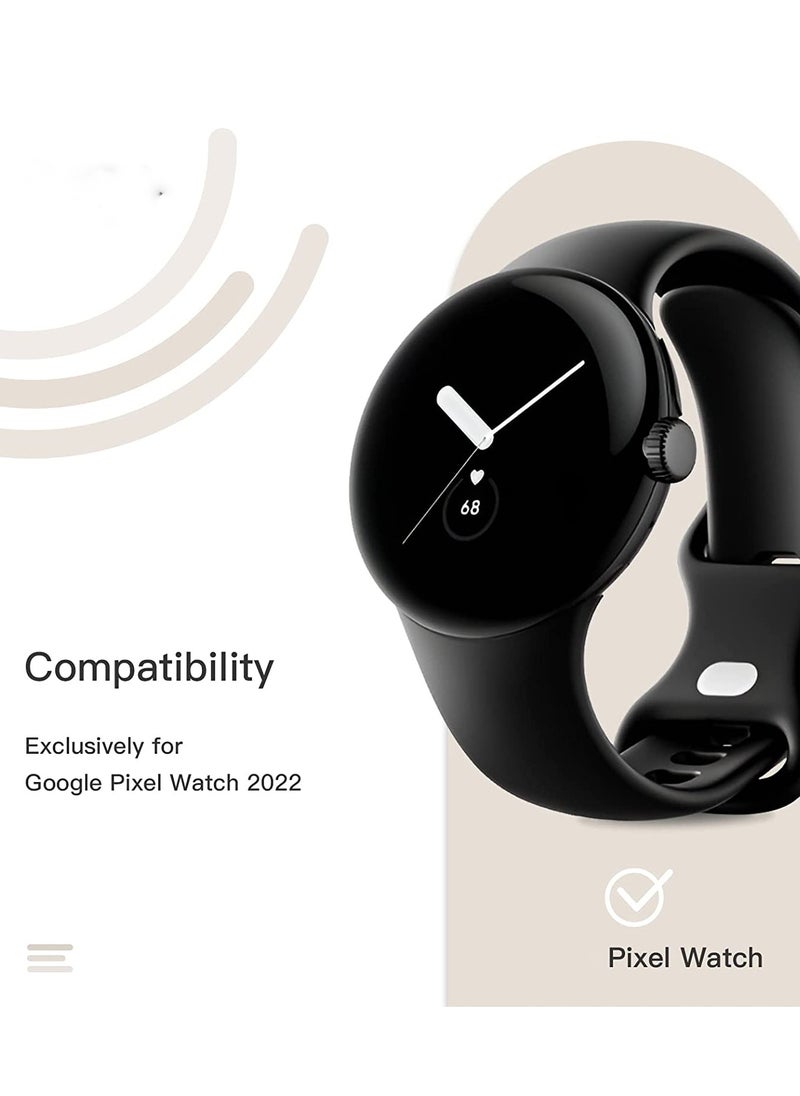 Excefore - Watch Screen Protector for Google Pixel Watch 2022, Anti-Scratch Self-Healing Soft TPU Film, HD Clear, Bubble Free, Easy Installation 6-Pack - Image 1