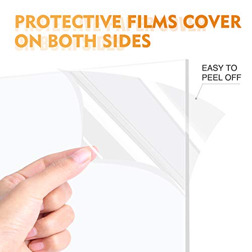 Langaelex 6 Pack of Acrylic Sheets 5x7-0.043" Thick Clear Extruded Plexiglass Sheets for Crafts, Picture Frame, Projects Display & DIY - Image 2