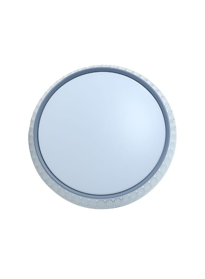 DANUBE HOME Danube Home Maha Modern Flushmount For Bed Room| Ceiling Light With Inbuilt LED| 96W Dimmable Flush Mount Light | Ceiling Lamp| L50xW50xH9cm|Round Iron Frame, White Grey (1 Year Warranty)  - Image 5